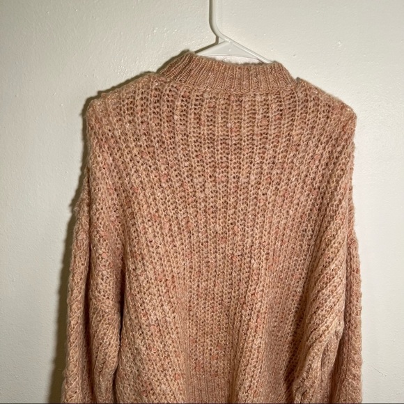 Topshop Pointelle Neppy Knitted Jumper Pink - Picture 9 of 13